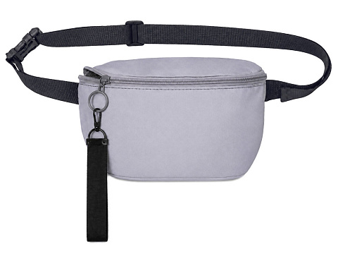 Светоотражающая сумка на пояс Neo Reflector, серый светоотражающий + ремувка