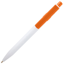 Unica шариковая ручка из переработанной пластмассы - Оранжевый (синие чернила)