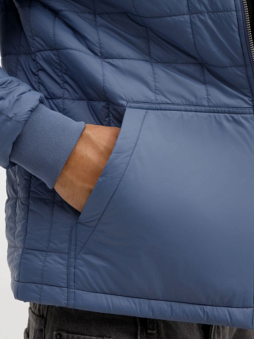 Куртка унисекс Warmbridge, синяя (джинс) - рис 12.
