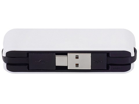 USB-хаб Hubix с коннектором 2-в-1 USB-C и USB-A, 2.0, белый - рис 5.