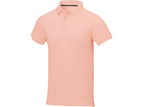 Calgary мужская рубашка-поло с коротким рукавом, pale blush pink
