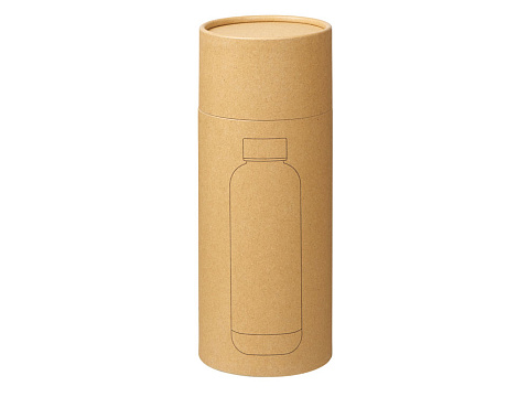 Вакуумная термобутылка Cask Waterline, soft touch, 500 мл, тубус, красный - рис 7.