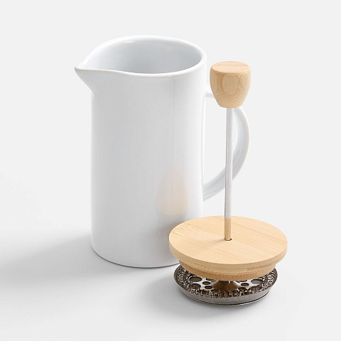 Френч-пресс Ceramero, белый - рис 4.