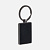 Брелок Gun Metal Leather Rectangle, графитовый - миниатюра