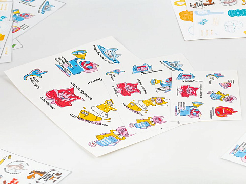 Наклейки бумажные Sticker Pack на заказ, M - рис 3.