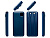 Внешний аккумулятор со встроенными кабелями Фрэйм, 10000мач, темно-синий - миниатюра - рис 3.