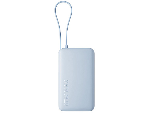 Внешний аккумулятор со встроенным кабелем Xiaomi 67W Power Bank 10000 (Integrated Cable) Ice Blue - рис 2.