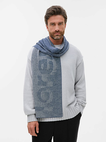 Шарф Denim XXL на заказ, полушерсть - рис 4.
