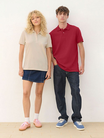 Рубашка поло унисекс Pacific, голубая (морская волна) - рис 5.