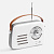 Bluetooth-колонка с радио Retronica, белая - миниатюра