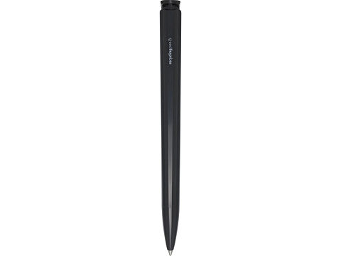 Lucia шариковая ручка из переработанной пластмассы - сплошной черный, черные чернила - рис 2.