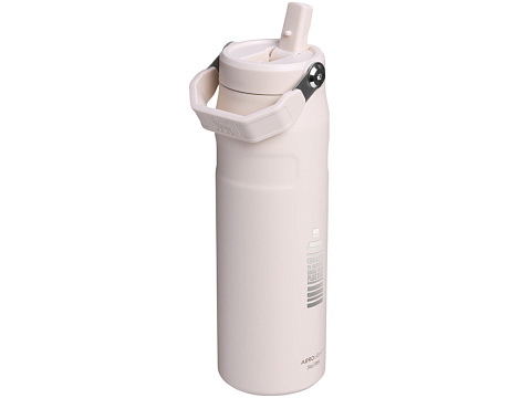 Бутылка для воды объемом 700 мл с откидной трубочкой Stanley IceFlow™ 2.0 - Light pink - рис 4.