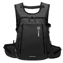 Рюкзак TORBER РИТМ, черный, полиэстер 900D с PU покрытием, 45 х 32 х 20 см