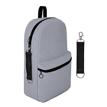 Рюкзак Спектр 2 с ремувкой под нанесение, серый/черный