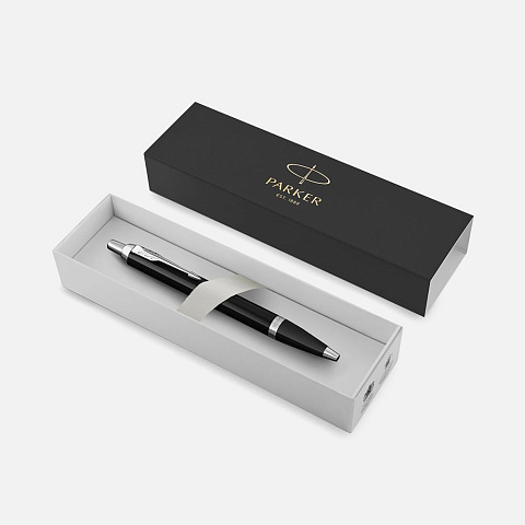 Ручка шариковая Parker IM Core Black CT, черная - рис 3.