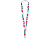 Ланъярд 2 см под сублимацию с трендовым карабином, черный - миниатюра - рис 2.
