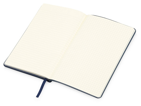 Блокнот Notepeno А5 с тонированными линованными страницами, темно-синий - рис 4.