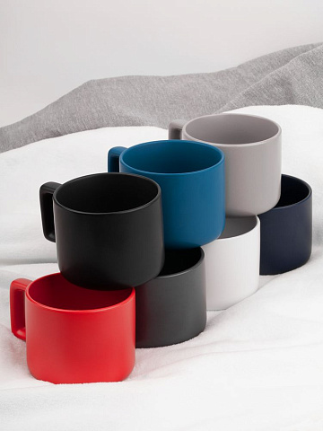 Чашка Jumbo в коробке матовая, темно-серая - рис 9.