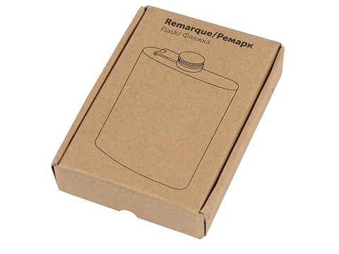Фляжка 240 мл Remarque soft touch, 304 сталь, бургунди - рис 5.