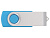 Флеш-карта USB 2.0 8 ГБ Квебек, голубой - миниатюра - рис 3.
