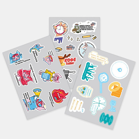 Наклейки UV-DTF Stiker Pack на заказ, M - рис 2.