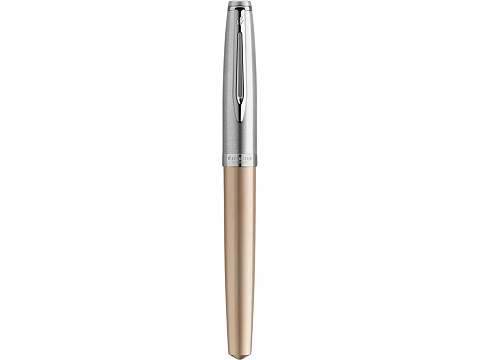 Ручка роллер Waterman Embleme цвет GOLD CT, цвет чернил: черный - рис 3.