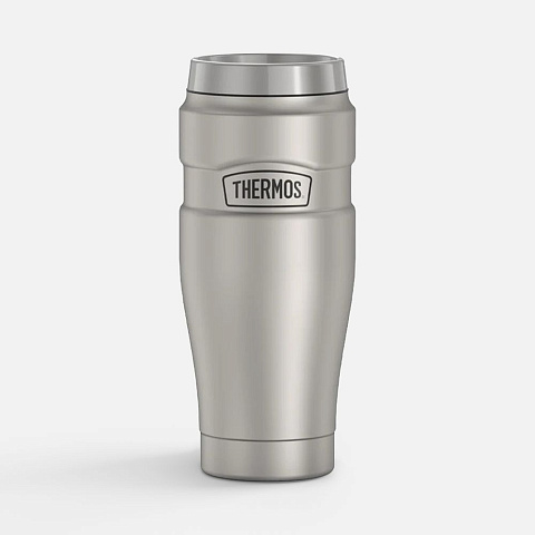Термокружка King 470, серебристая (стальная) - рис 3.