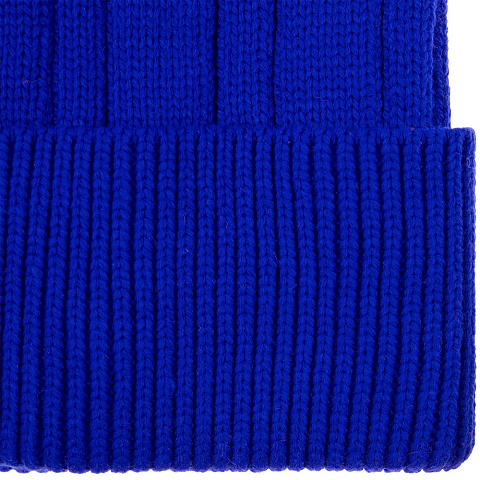 Шапка Knit Beat, синяя - рис 4.