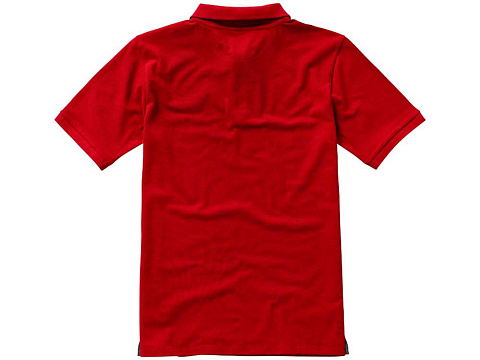 Calgary мужская рубашка-поло с коротким рукавом, красный - рис 4.