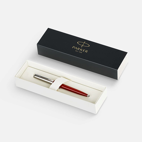 Ручка шариковая Parker Jotter Originals Red CT, красная - рис 4.
