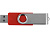 Флеш-карта USB 2.0 16 ГБ Квебек, красный - миниатюра - рис 4.
