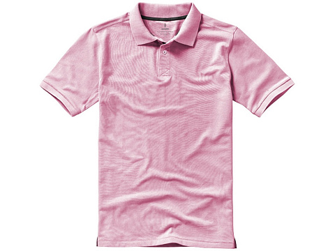 Calgary мужская рубашка-поло с коротким рукавом, light pink - рис 4.