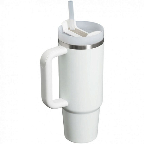 Термокружка Quencher H2.0 1180 с трубочкой, белая - рис 3.