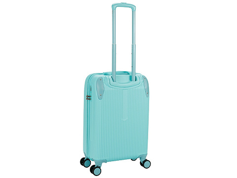 Чемодан TORBER В Отпуск, бирюзовый, ABS-пластик, 41 х 25 х 61 см, 48 л, 2,7 кг - рис 2.